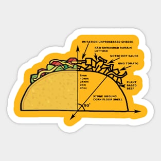 taco design Sticker